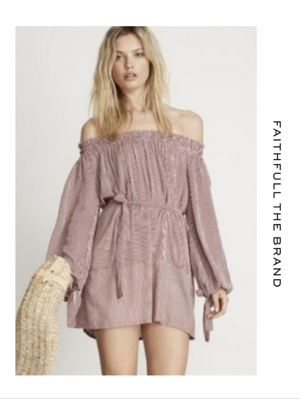 {Faithfull the Brand} Mali Dress Amber Stripe Size 4